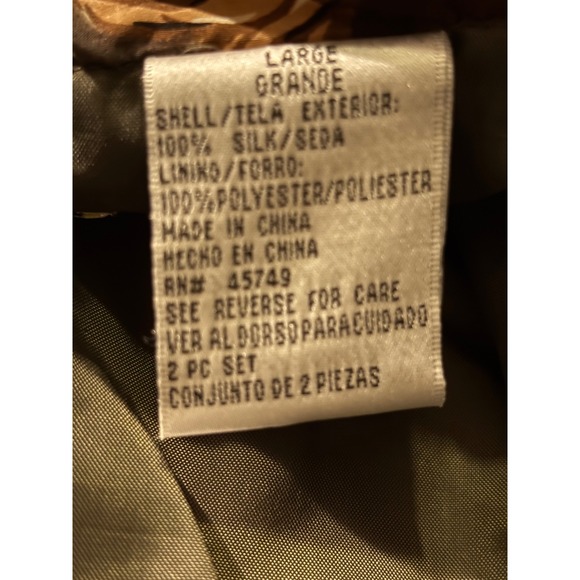 EVR Silk Zebra Baroque Print Bomber Jacket Women's Large vntage‎ L - Picture 7 of 7